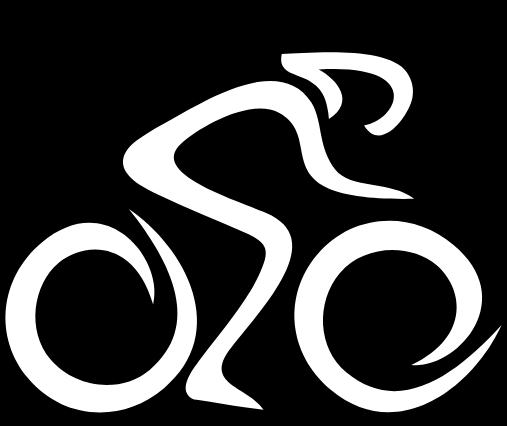 Logo stylisé d'un cycliste